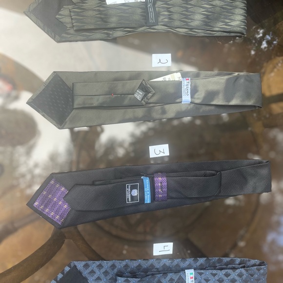 Varied brand neckties, all the same size, real silk, never worn - Picture 3 of 11